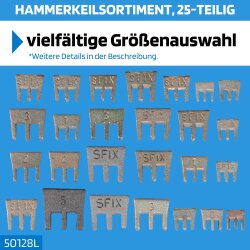 SW-Stahl 50128L Hammerkeilsortiment, 25-teilig