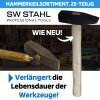 SW-Stahl 50128L Hammerkeilsortiment, 25-teilig