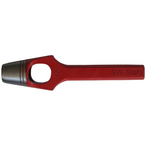 SW-Stahl 95007L Henkellocheisen, ø 7 mm, rot lackiert, geschliffen
