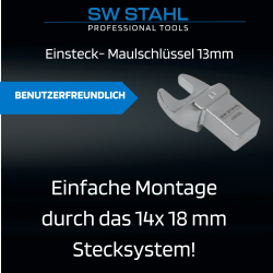 SW-Stahl 03833L topnøgle, 13 mm