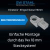 SW-Stahl 03858L Einsteck-Ringschlüssel, 18 mm