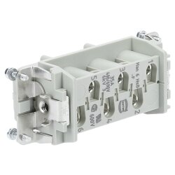 Harting 09310062701 Han 6 HsB socket insert