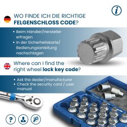 SW-Stahl 02381L-13 loka slēdzene / loka bloķēšana BMW adapterim 12