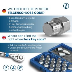 SW-Stahl 02381L-17 loka slēdzene / loka bloķēšana BMW adapteris 16