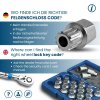 SW-Stahl 02382L-6 Felgensicherung / Felgenschloss  für VW Adapter 56