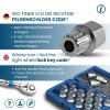 SW-Stahl 02382L-7 Felgensicherung / Felgenschloss VW Adapter 57