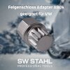 SW-Stahl 02382L-17 Felgensicherung / Felgenschloss für VW Adapter ABC4