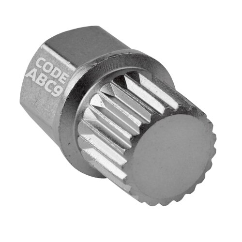 SW-Stahl 02382L-22 Bloqueo de llanta / Adaptador VW de bloqueo de llanta ABC9