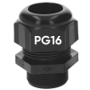 SIB F8001600 plastkabelförskruvning PG16 svart 7,0 - 14,0 mm 5308516