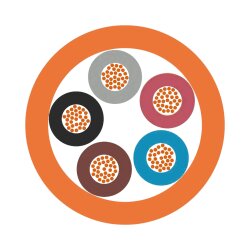 Lapp 0013600 Ölflex 550 P / H05BQ-F 2x0,75 mm² oranžová