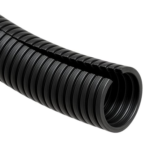 10 meter Kalitec korrugert rør slisset NW 16 I korrugert slange åpen I mårbeskyttelsesrør I tomrør I kabelbeskyttelse AD 18,8 mm ID 15,2 mm