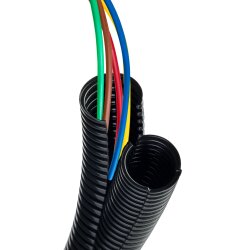 5 Meter Kalitec Wellrohr Twin NW 70 I Wellschlauch zweiteilig I Solarwellrohr I Marderschutzrohr I Leerrohr I Kabelschutz AD 78 mm ID 60,5 mm