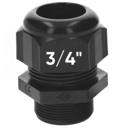 SIB F7042040 塑料电缆密封套 3/4"NPT 黑色 7.0 - 16.0 mm 5308906