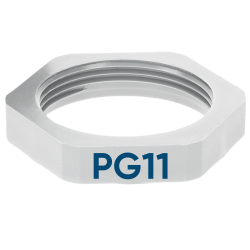 SIB G4111010 Plastlåsmutter PG11 ljusgrå 7211767