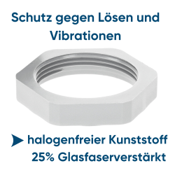 SIB G4116010 Kunststoff Gegenmutter PG16 lichtgrau 7211769