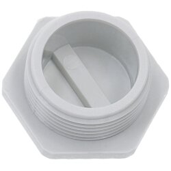 SIB G4629009 Tappo cieco esagonale PG29 plastica grigio chiaro 7002297