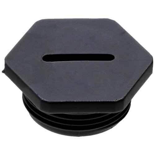 SIB G4832220 Blindstopfen sechskant M32 Kunststoff schwarz