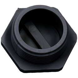 SIB G4832220 Blindstopfen sechskant M32 Kunststoff schwarz