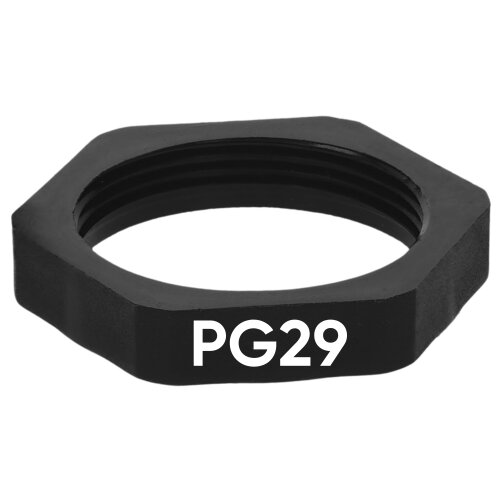 Jetzt kaufen! SIB G4129110 Kunststoff Gegenmutter PG29 sechskant 7211