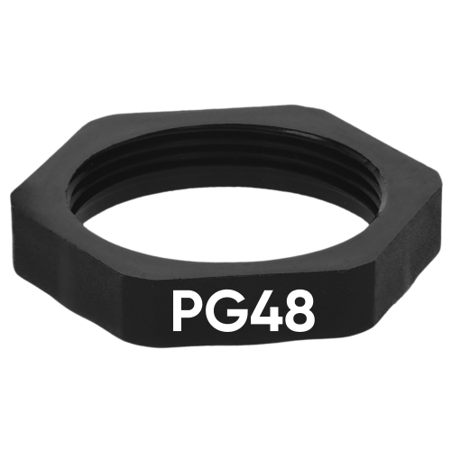 SIB H4149000 Contratuerca de plástico PG48 negro