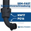 Schlemmer 3805213 Schlauchverschraubung SEM-FAST 90° Grad Bogen NW17 PG16 schwarz
