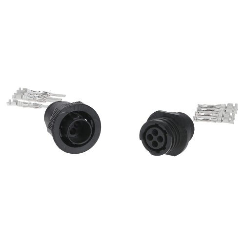 Kalitec KALI-2604C TT-Rundstecker (Stecker-Typ) Set 4-polig mit Kabelsteckdose (Buchsen-Typ)