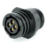 KALI-2604C Toughcon round plug set 4-pole I with cable socket for socket contacts