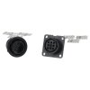 KALI-2609A Toughcon round plug set 9-pin I with wall socket for socket contacts