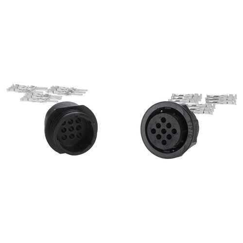 KALI-2609D Toughcon round plug set 9-pin I with cable socket for pin contacts