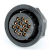 KALI-2614D Toughcon round plug set 14-pin I with cable socket for pin contacts