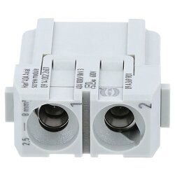 Harting 09140022601 Han Axialschraub-Modul 40 Stifteinsatz