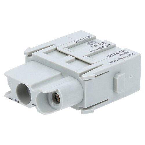 Harting 09140032701 Inserto de enchufe Han C-Module con conexión axial