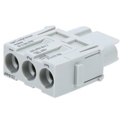Harting 09140032701 Inserto de enchufe Han C-Module con conexión axial