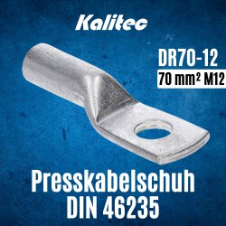 Kalitec DR70-12 Presskabelschuh nach DIN 46235 70mm² M12