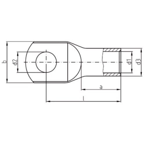 Kalitec DR50-8 Presskabelschuh nach DIN 46235 50mm² M8