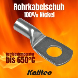 Kalitec NR6-M6 Rohrkabelschuh Reinnickel 4-6mm² M6