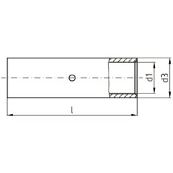 Kalitec NSV6 butt connector ren nikkel 4-6mm²