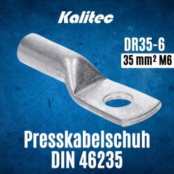 Cembre DR35-6 Pressed cable lug according to DIN 46235 35mm² M6