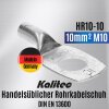 Kalitec HR10-10 Handelsüblicher Rohrkabelschuh 10mm² M10