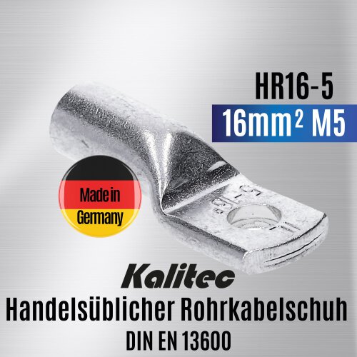 Cembre HR16-5 Cosse tubulaire commerciale 16mm² M5