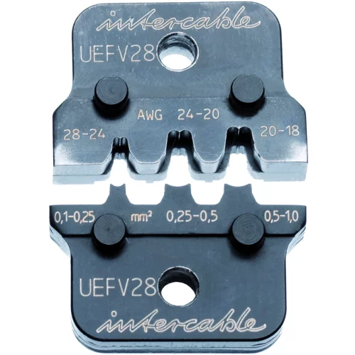 Interkabel UEFV28 presseindsats til ikke-isolerede flade stik 0,1-1mm² 2,8mm