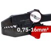 Intercable MPR16K Mechanisches Presswerkzeug für Rohrkabelschuhe und Verbinder 0,75-16mm²
