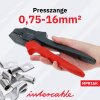 Intercable MPR16K Mechanisches Presswerkzeug für Rohrkabelschuhe und Verbinder 0,75-16mm²