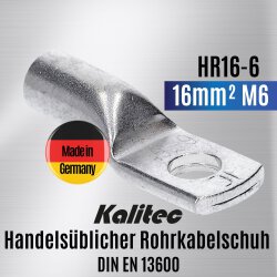 Kalitec HR16-6 Handelsüblicher Rohrkabelschuh...
