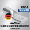 Kalitec HR25-6 Handelsüblicher Rohrkabelschuh 25mm² M6