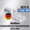 Kalitec HR70-10 Handelsüblicher Rohrkabelschuh 70mm² M10