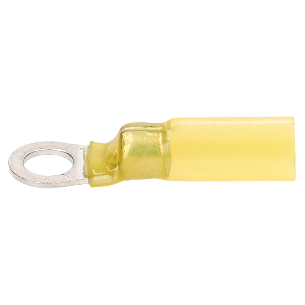 6mm² M5 gelb teilisoliert Kabelschuh 6mm2 10 Stk Crimp Ringkabelschuhe 4 mm² 