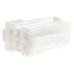 AMP 0-0172160-1 Mini universāls MATE-N-LOK ierakstīšanas korpuss, 6 kontaktu