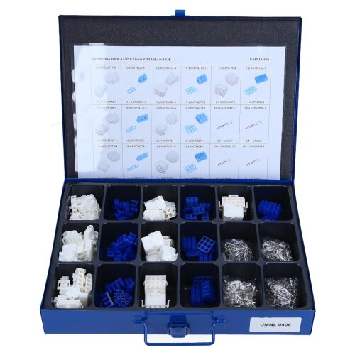 AMP UMNL0406 Universal MATE-N-LOK Sortimentskasten 505-teilig