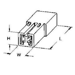 AMP 0-0180923-0 FASTIN-FASTON stikkontakthus 2-pins